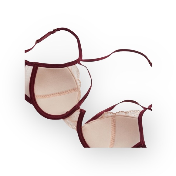 new Bluebella ᪥ Romantic Satin+ Floral Lace Underwire Demi Bra ᪥ Pink ᪥ 32D ᪥ - Picture 12 of 16